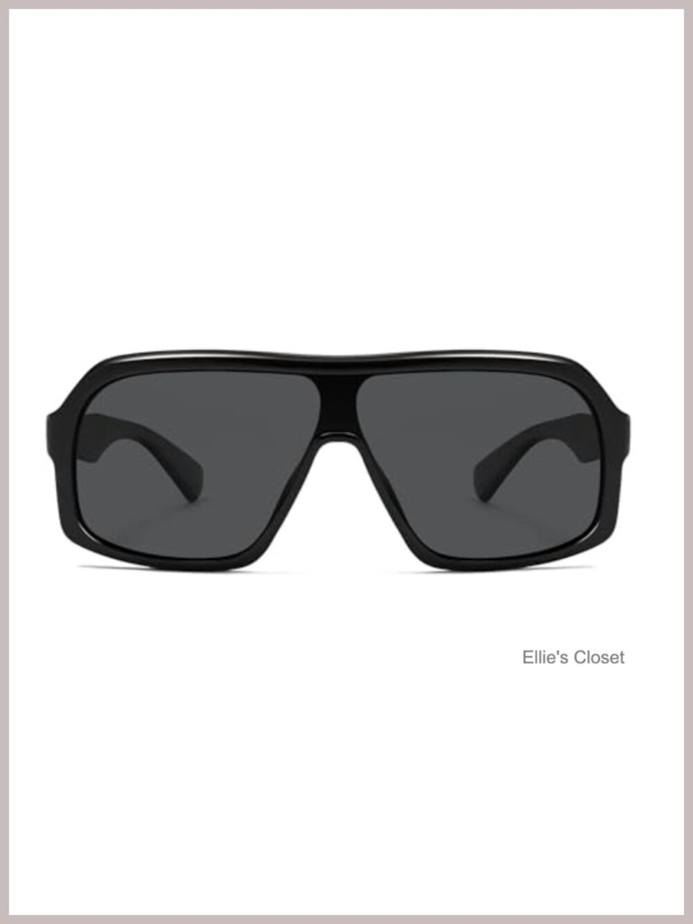 Oversized Square Aviator Polarized Sunglasses Full Frame UV Protection